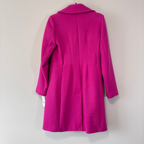 Kate Spade Women's XS Wool Marker Pink Single-Breasted Coat NWT but Damaged - Picture 5 of 8